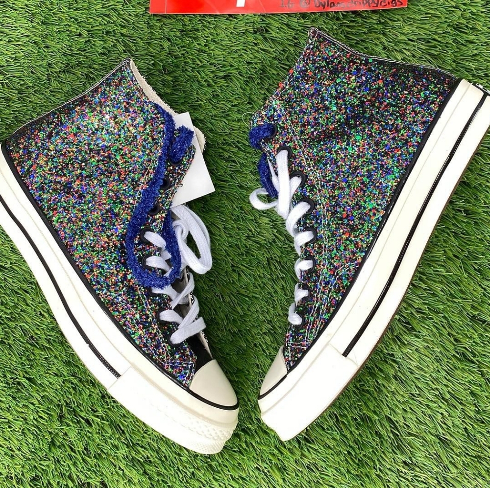 NWT Converse x Jw Anderson glitter gutter shoe! - Picture 2 of 6